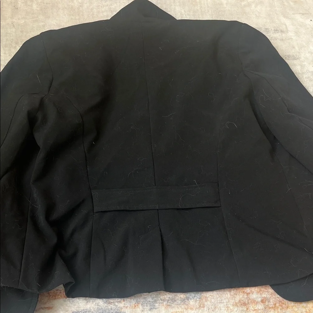 AGB Black Blazer with Leopard Print Lining - Picture 4 of 4